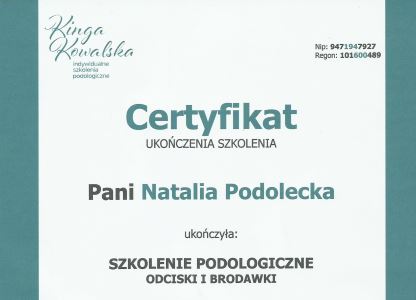 Szkolenie podologiczne odciski i brodawki